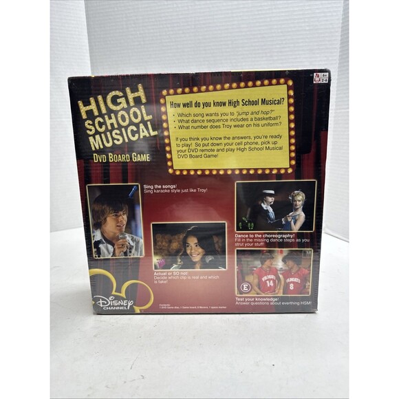 Disney Channel High School Musical DVD Board Game 2006 Mattel NEW Free Ship - Picture 3 of 7